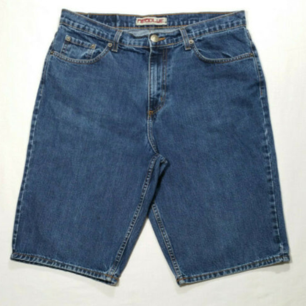 NEO BLUE Men Size 36 Jean Denim Shorts 2820E2